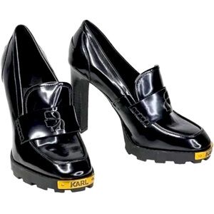 Karl Lagerfeld closed toe platform heels. New Never Worn
